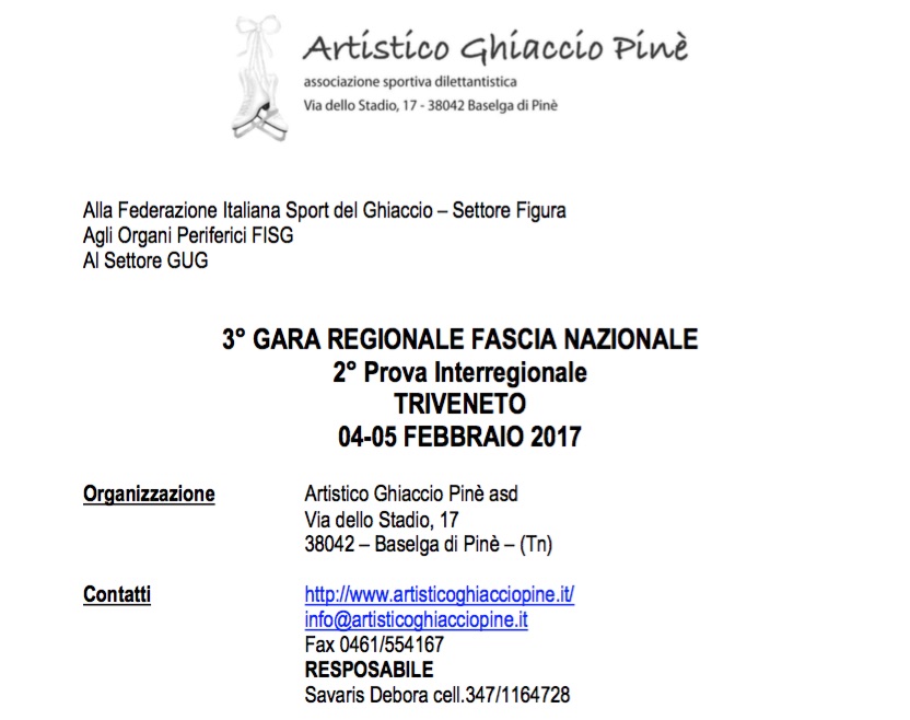 3^ gara nazionale 3^ gara nazionale